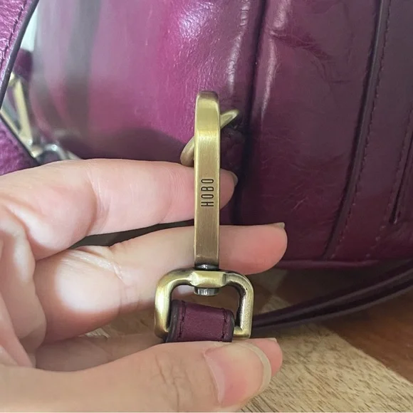 NEW Sexy Purple HOBO Mini Backpack Purse Fuschia Leather And Calf Hair - Picture 10 of 14